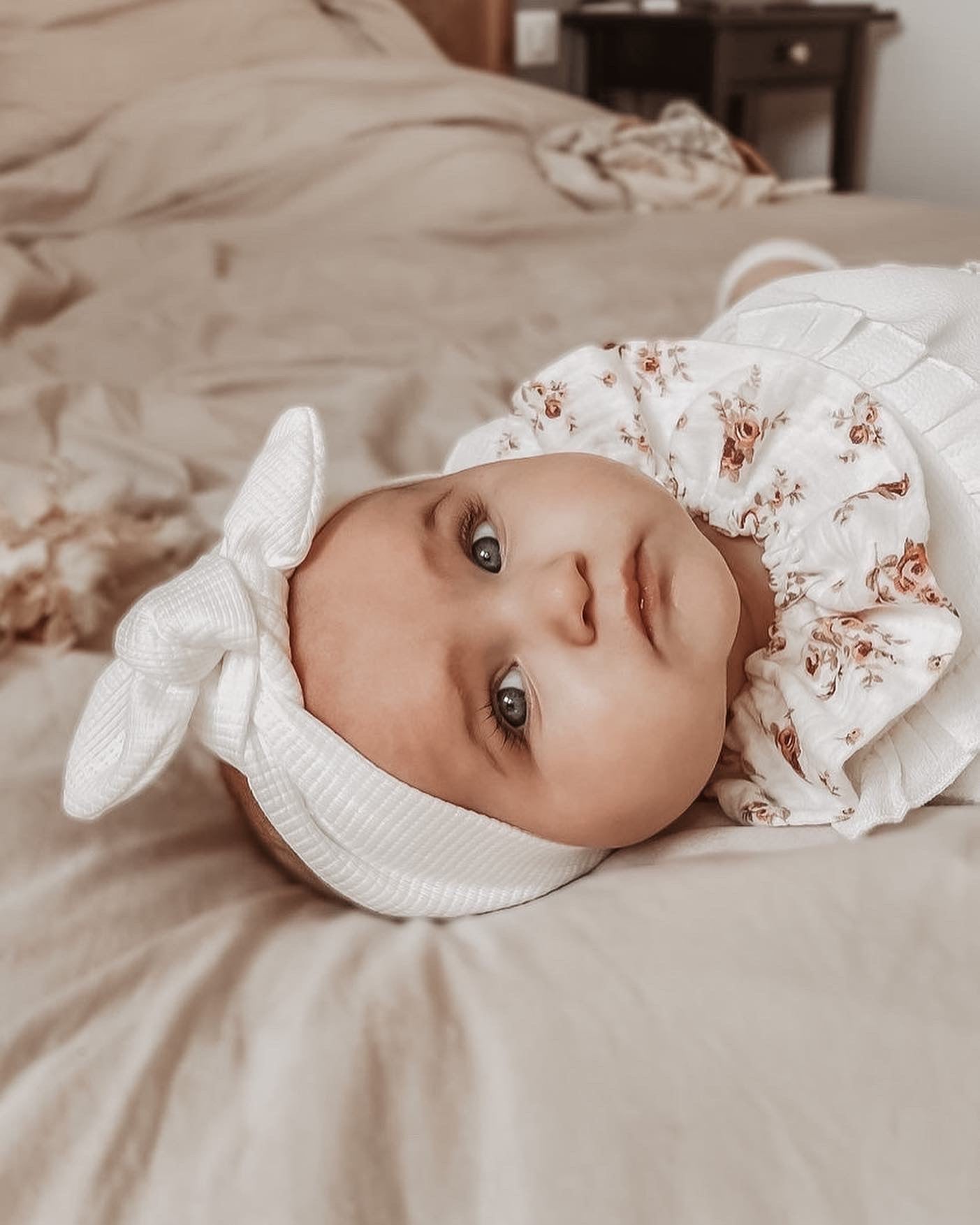 bébé bandeau blanc bapteme baby look