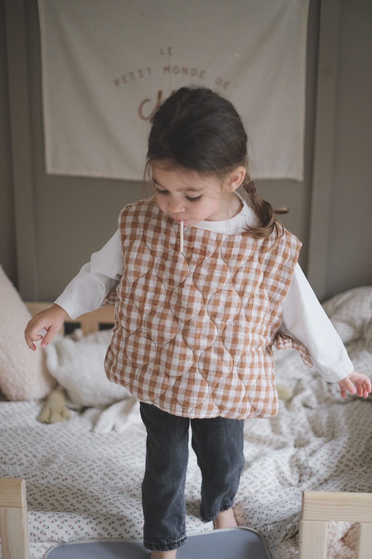 Pull Milo matelassé réversible