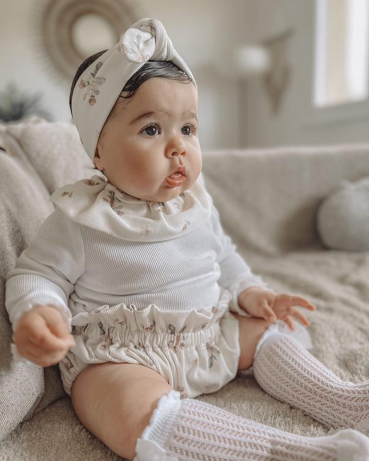Turban nœud bébé fille - accessoires bébé - Bonheur enfantin